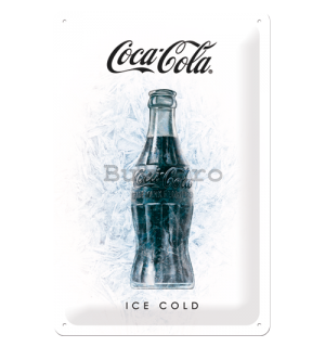 Placă metalică: Coca-Cola Ice Cold - 30x20 cm