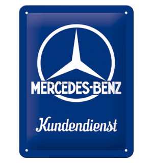 Placă metalică: Mercedes-Benz (Kundendienst) - 20x15 cm