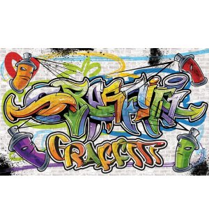 Fototapet vlies: Graffiti (5) - 254x368 cm