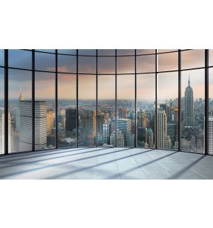 Fototapet vlies: Vedere New York, de la fereastră - 254x368 cm