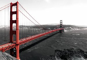 Fototapet vlies: Golden Gate Bridge (1) - 254x368 cm