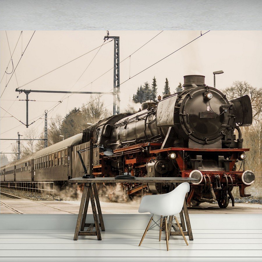Fototapet: Locomotivă cu abur (1) - 184x254 cm