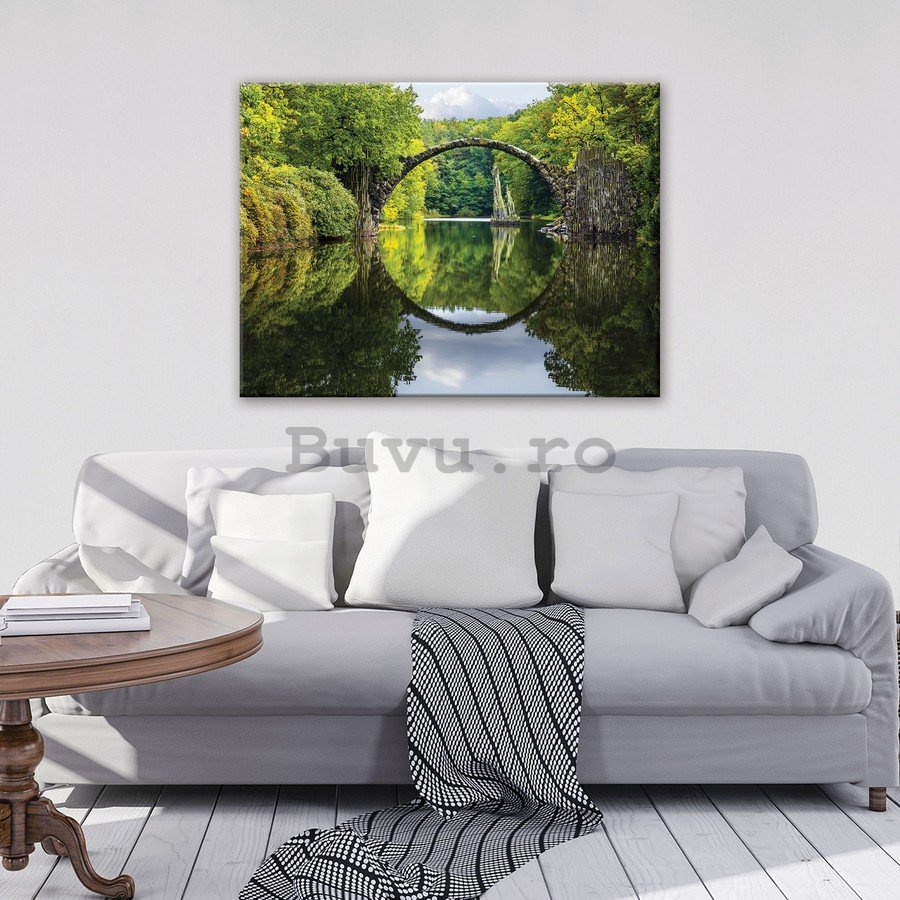 Tablou canvas: Rakotzbrücke - 75x100 cm
