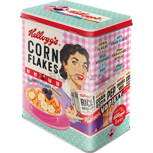 Cutie metalică L - Kellogg's Happy Hostess Corn Flakes