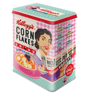 Cutie metalică L - Kellogg's Happy Hostess Corn Flakes