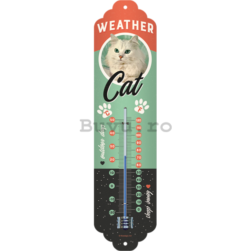Termometru retro - Weather Cat