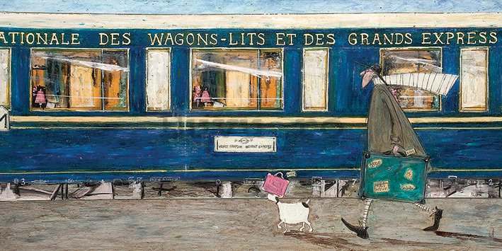 Tablou canvas - Sam Toft, Orient Express Ou La La