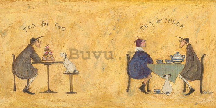 Tablou canvas - Sam Toft, Tea For Two Tea For Three