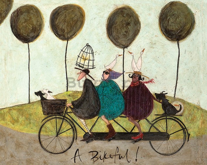 Tablou canvas - Sam Toft, A Bikeful!