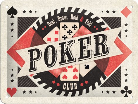 Placă metalică - Poker