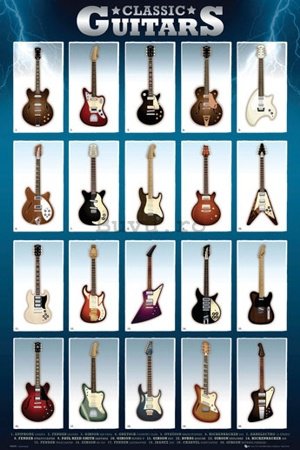 Poster - Classic Guitars