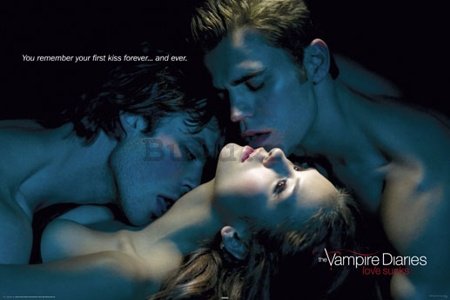 Poster - Vampire Diaries kiss