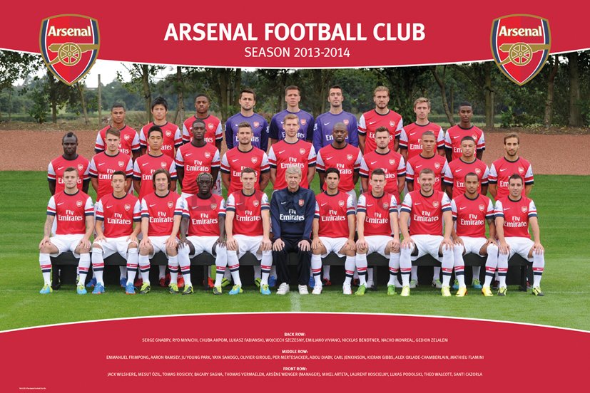 Poster - Arsenal (Team foto 13/14)