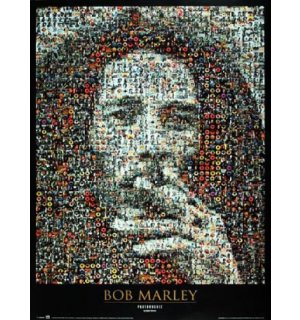 Poster - Bob Marley mosaic