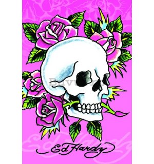 Poster - Ed Hardy (Skull Roses)