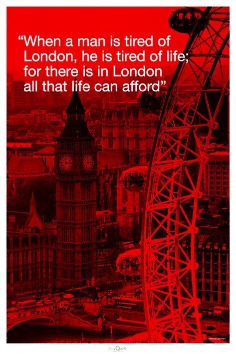 Poster - Londra (citat)