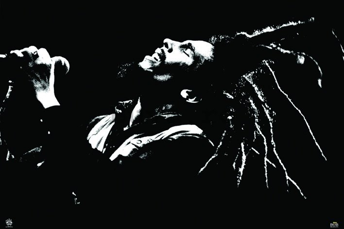 Poster - Bob Marley (B&W)