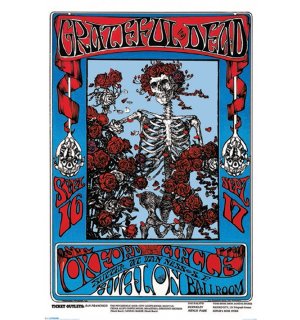 Poster - FD Skeleton & Roses GD.