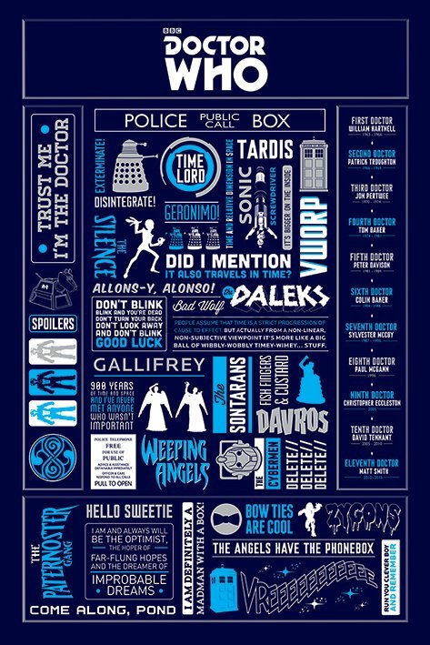 Poster - Doctor Who (Infographics)