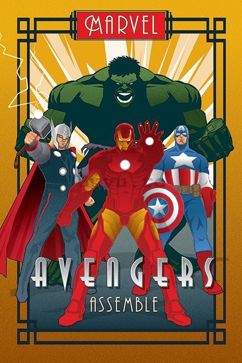 Poster - Avengers (Art Deco)