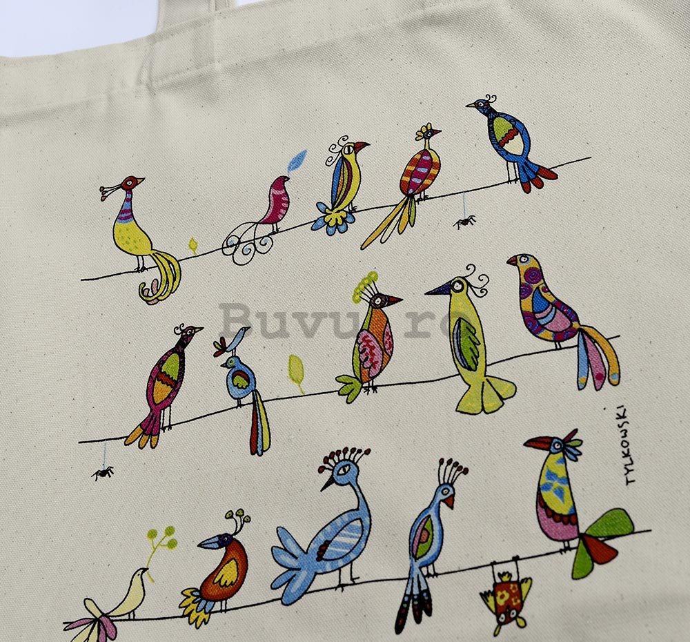 Geantă canvas - Păsări