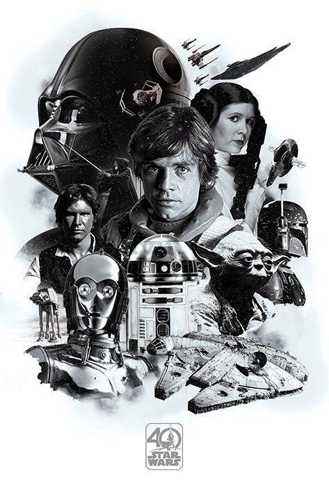 Poster - Star Wars (40 years - anniversary)
