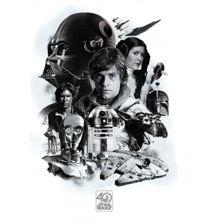 Poster - Star Wars (40 years - anniversary)