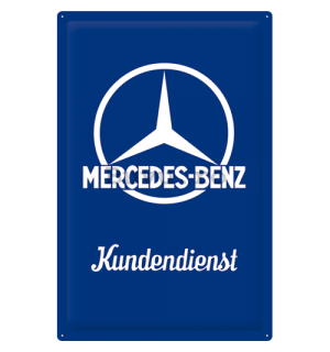 Placă metalică - Mercedes-Benz (Kundendienst) - 60x40 cm