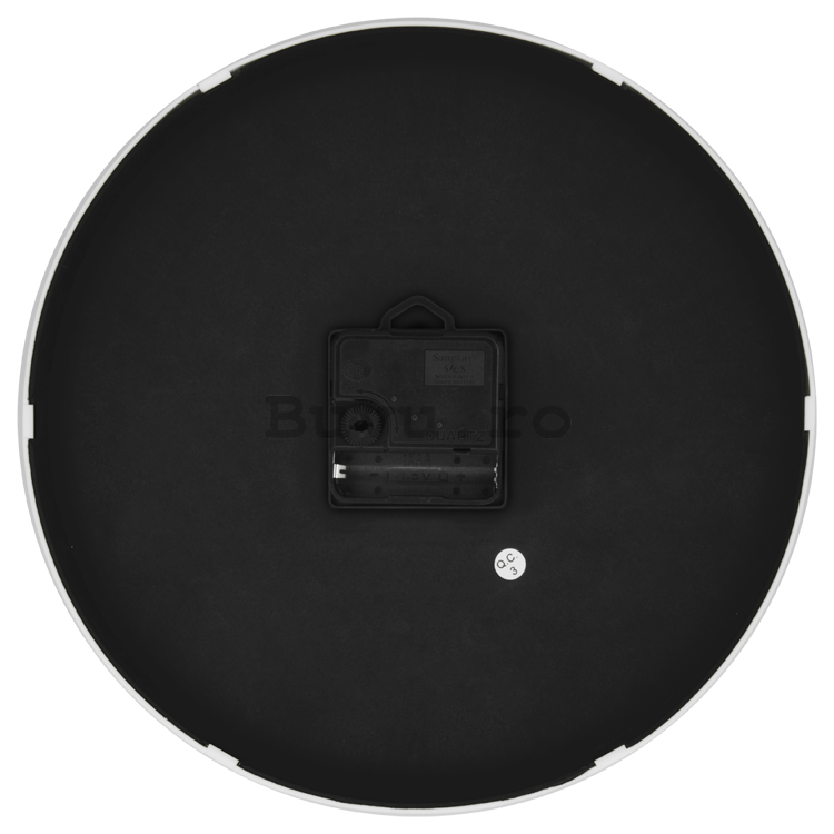 Ceas de perete: Cercuri numerice (alb-negru) - 30 cm