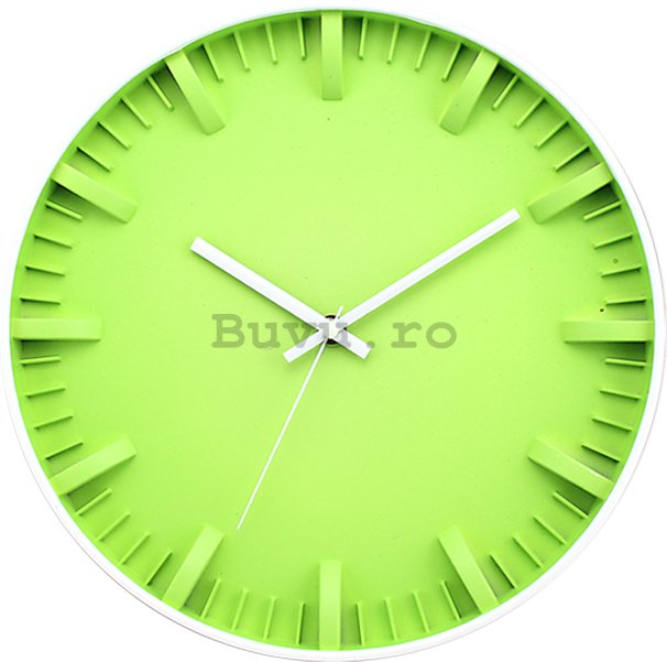 Ceas de perete: Verde - 30 cm