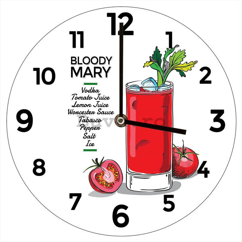 Ceas de perete: Bloody Mary - 34 cm