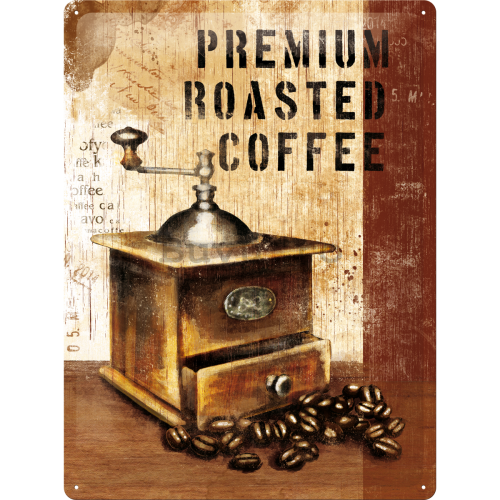 Placă metalică - Premium Roasted Coffee