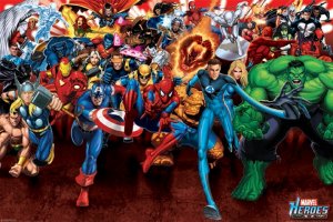 Poster - Marvel Heroes Attack