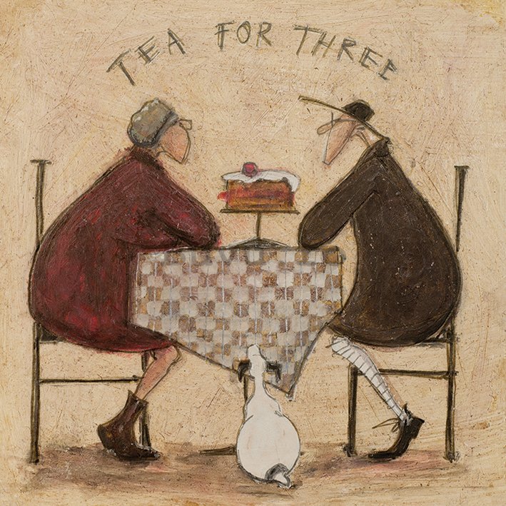 Tablou canvas - Sam Toft, Tea For Three 2