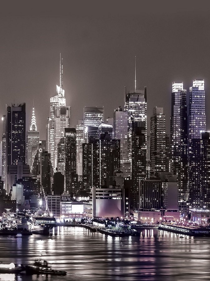 Fototapet: New York nocturn - 254x184 cm