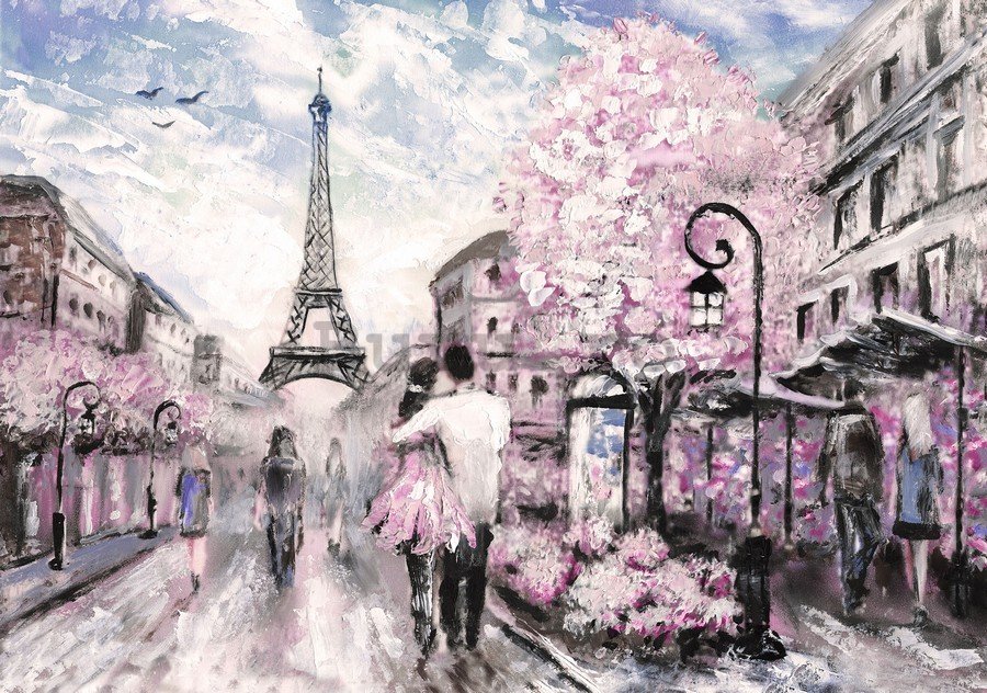Fototapet: Paris (pictat) - 254x368 cm
