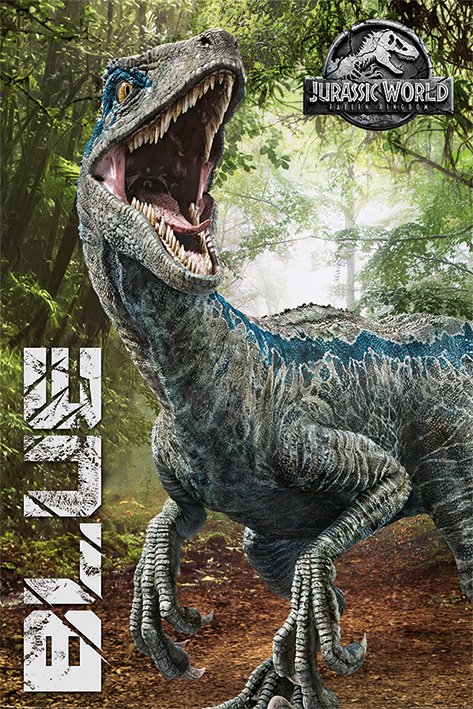 Poster - Jurassic World Fallen Kingdom (Blue)