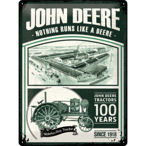 Placă metalică - John Deere (100 Years)