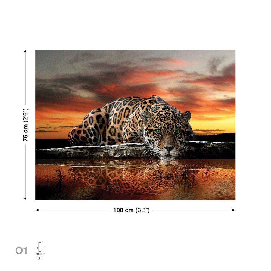 Tablou canvas: Jaguar - 75x100 cm