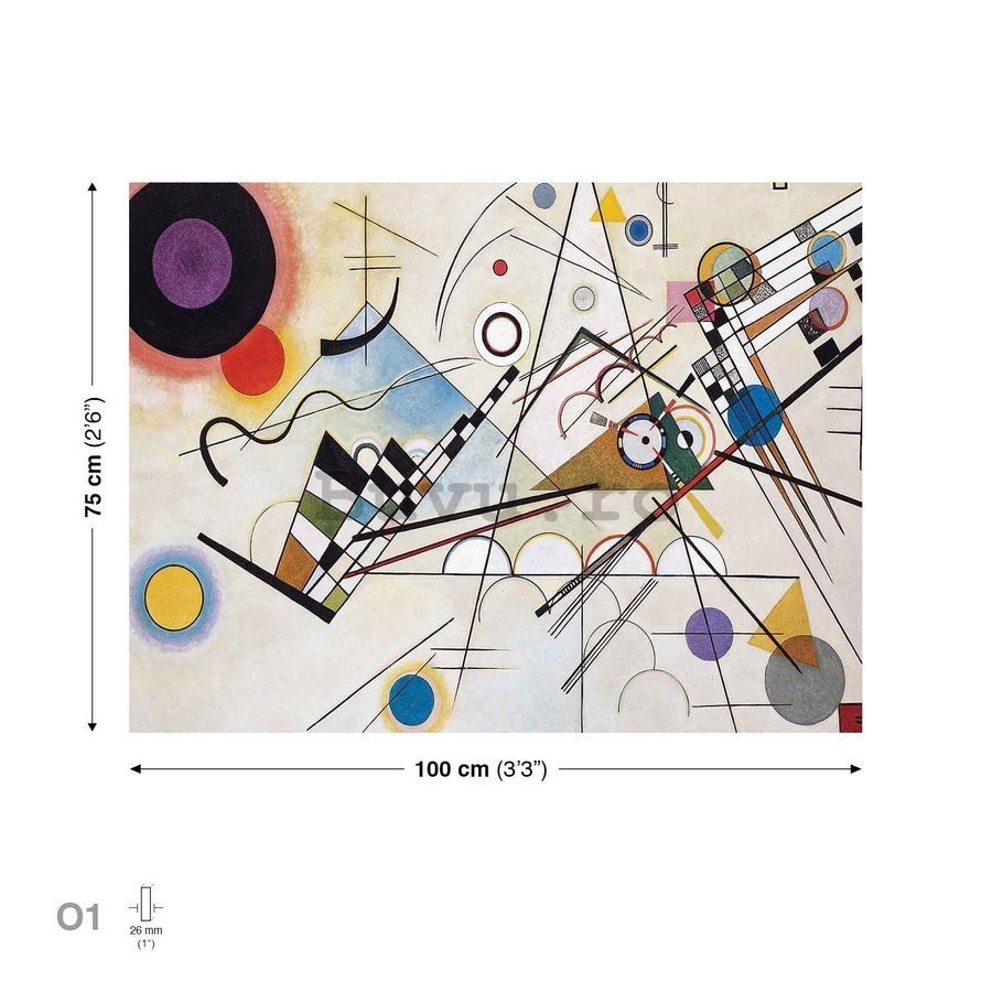 Tablou canvas: Composition 8, Vasilij Kandinskij - 75x100 cm