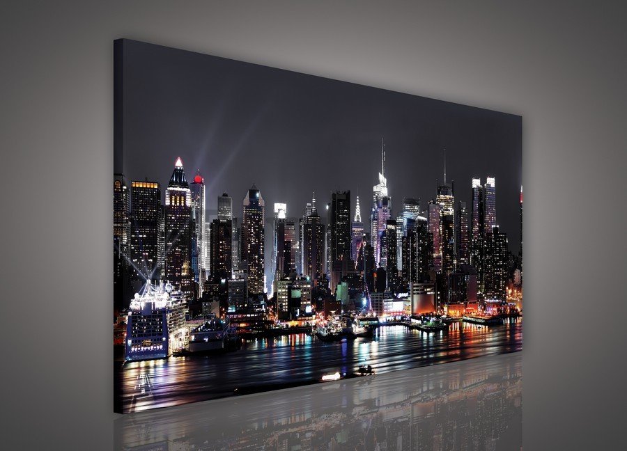 Tablou canvas: New York nocturn (2) - 75x100 cm