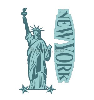 Abțibild pentru perete - New York (Statuia Libertății)