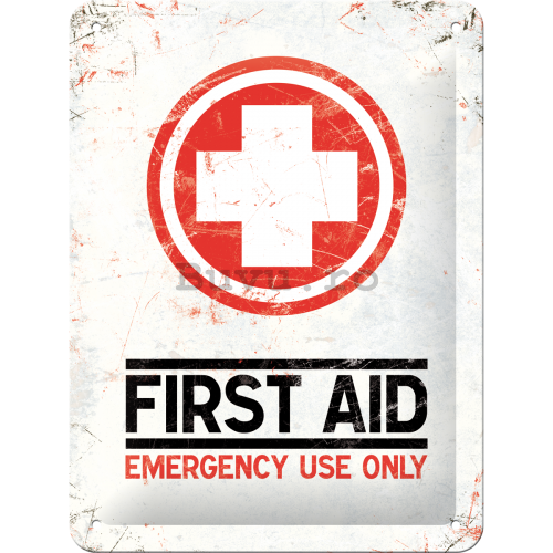 Placă metalică - First Aid