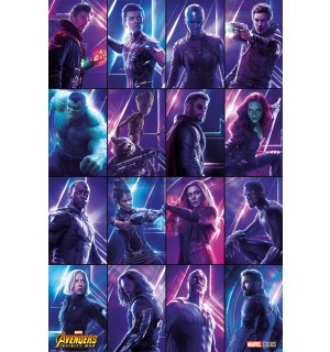 Poster - Avengers Infinity War (Heroes)