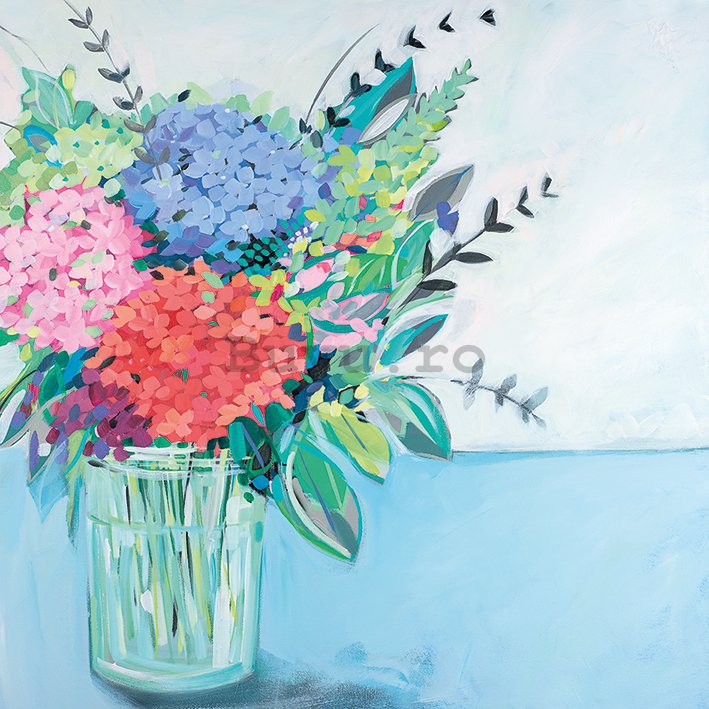 Tablou canvas - Janet Bell, Hydrangeas