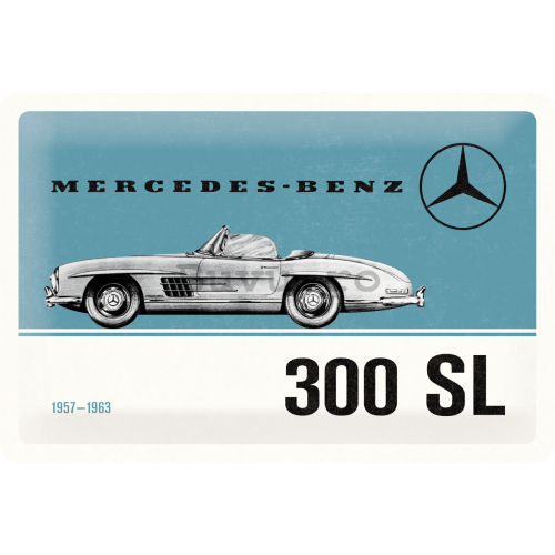 Placă metalică: Mercedes-Benz 300 SL - 30x20 cm