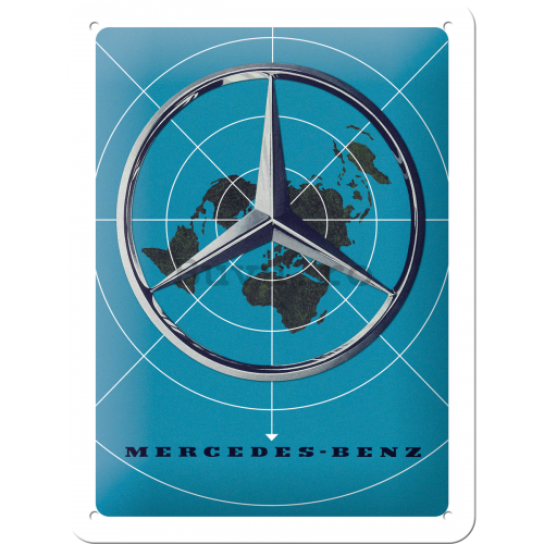 Placă metalică: Mercedes-Benz (Map) - 15x20 cm