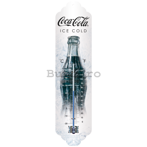 Termometru retro - Coca-Cola Ice White