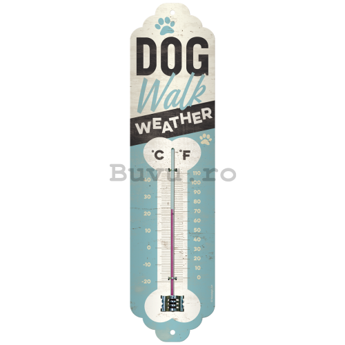 Termometru retro - Dog Walk Weather