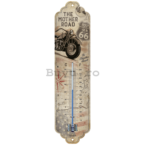 Termometru retro - Route 66 (Bike Map)